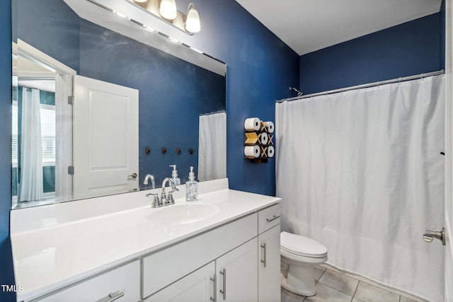1209 Big Field Dr, Castle Hayne, NC 28429 - full bath featuring toilet, shower / tub combo, tile patterned floors, and vanity