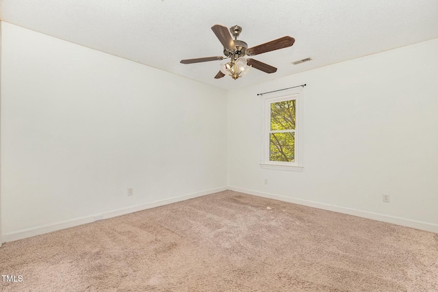 3109 E Folkestone Pl, Raleigh, NC 27604 - spare room featuring baseboards, visible vents, carpet, and ceiling fan