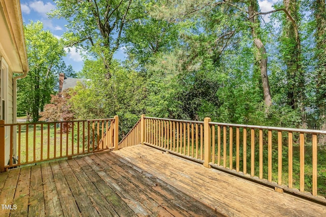 3109 E Folkestone Pl, Raleigh, NC 27604 - view of wooden terrace