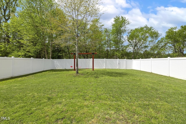 4817 Quarryman Rd, Raleigh, NC 27610 - view of yard with a fenced backyard