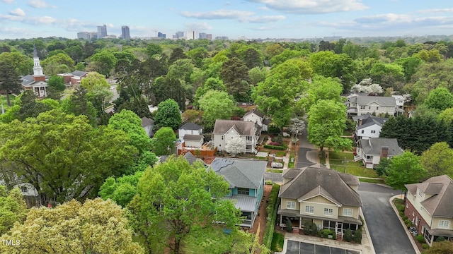 drone / aerial view featuring a residential view