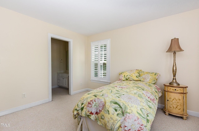 113 Beeley Ct, Cary, NC 27519 - bedroom with baseboards, carpet flooring, and connected bathroom