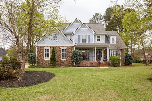 308 St Martins Pl, Fayetteville, NC 28311 - view of front facade with a front lawn