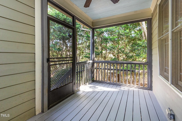 2106 Cloud Cover Ln, Raleigh, NC 27614 - deck with ceiling fan