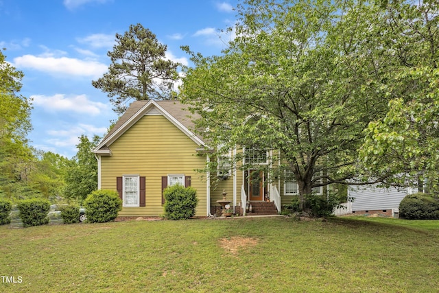 9332 Leslieshire Dr, Raleigh, NC 27615 - obstructed view of property with a front lawn
