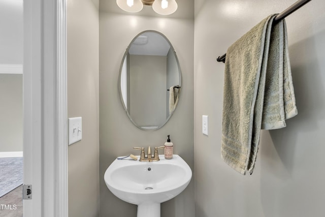 bathroom with a sink
