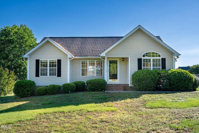 78 Cross Creek Ct, Timberlake, NC 27583 - single story home with a front lawn and roof with shingles