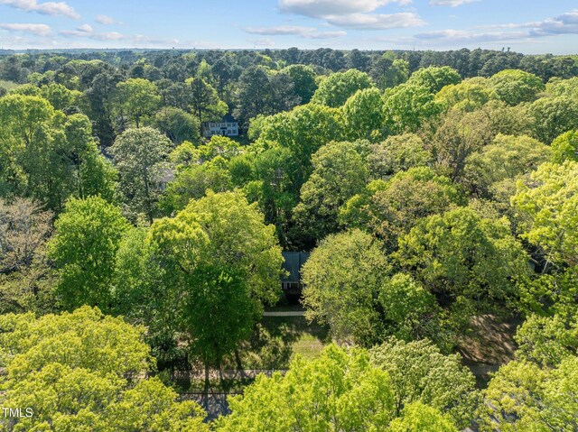 1304 Deboy St, Raleigh, NC 27606 - aerial view featuring a wooded view