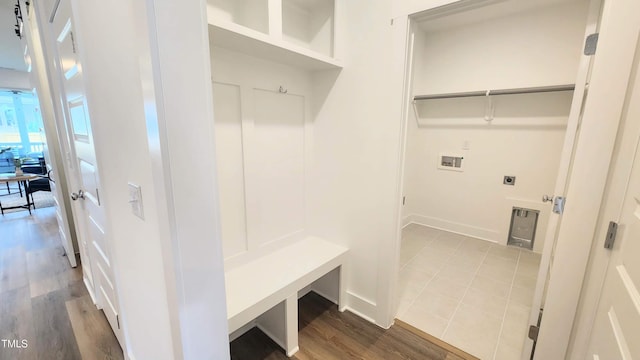 1237 Porters Call Dr, Wendell, NC 27591 - mudroom with wood finished floors and baseboards