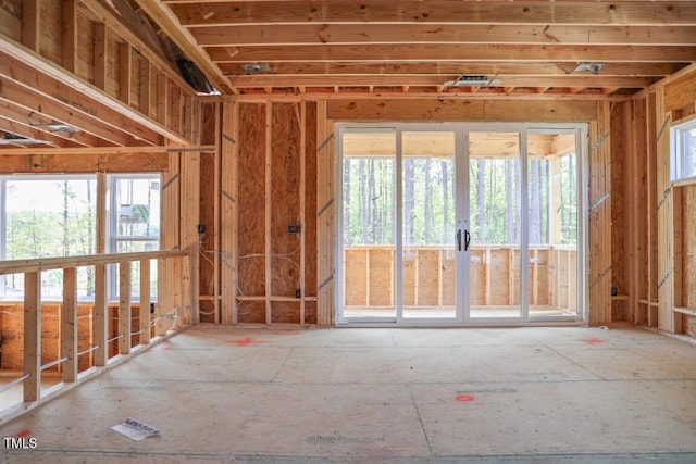 miscellaneous room with a wealth of natural light