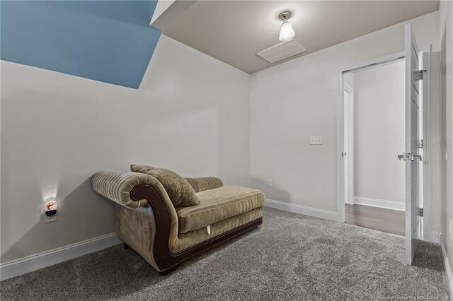 4016 Baywood Point Dr, Fayetteville, NC 28312 - sitting room featuring baseboards and carpet floors
