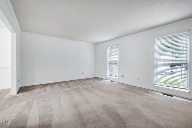3900 Inkberry Ct, Apex, NC 27539 - unfurnished room featuring crown molding, healthy amount of natural light, and light carpet