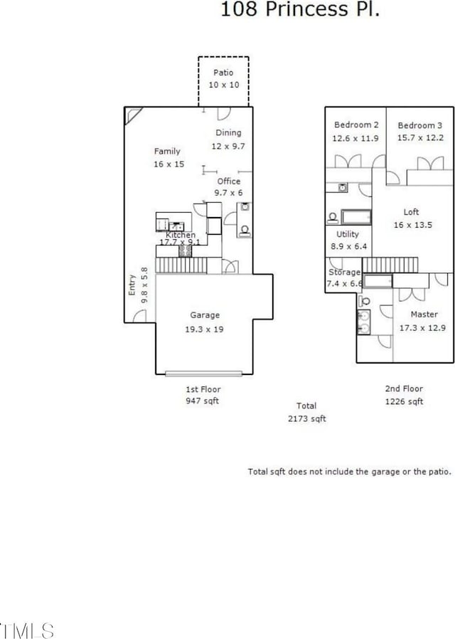 108 Princess Pl, Morrisville, NC 27560 - plan