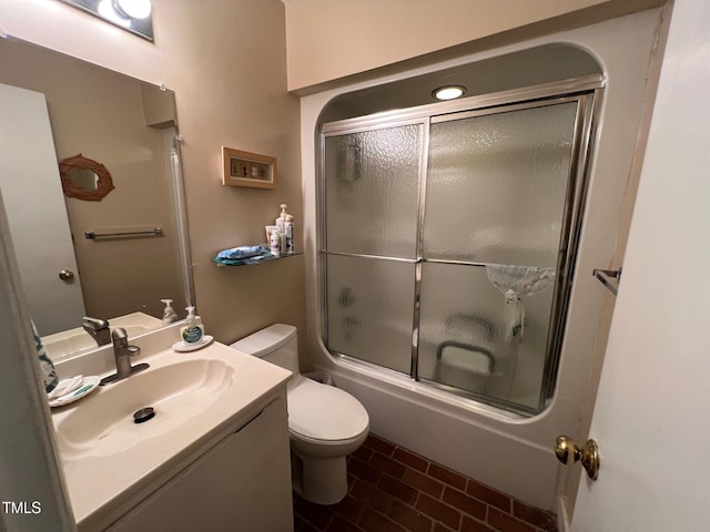 106 Orchard Rd, Henderson, NC 27536 - full bathroom with toilet, vanity, and enclosed tub / shower combo