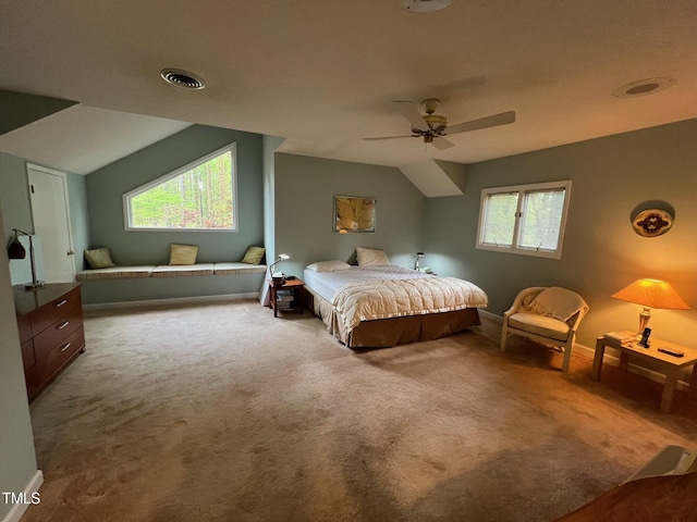 106 Orchard Rd, Henderson, NC 27536 - bedroom with carpet flooring, multiple windows, baseboards, and ceiling fan