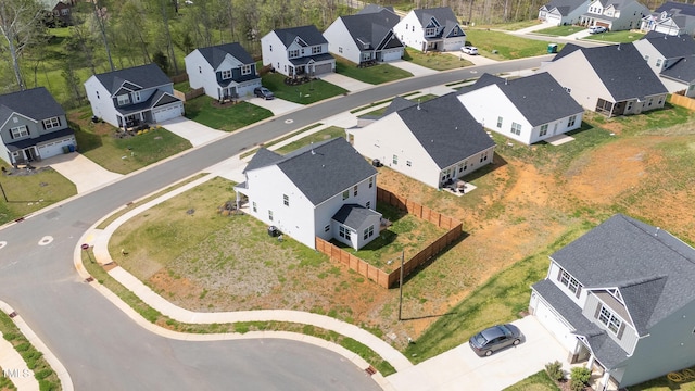 bird's eye view featuring a residential view