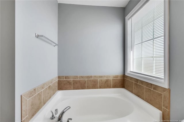 bathroom with a bath
