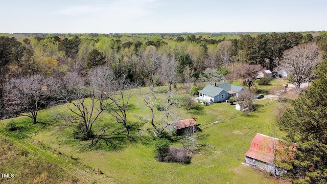 1556 Pleasants Rd, Wendell, NC 27591 - bird's eye view with a forest view and a rural view