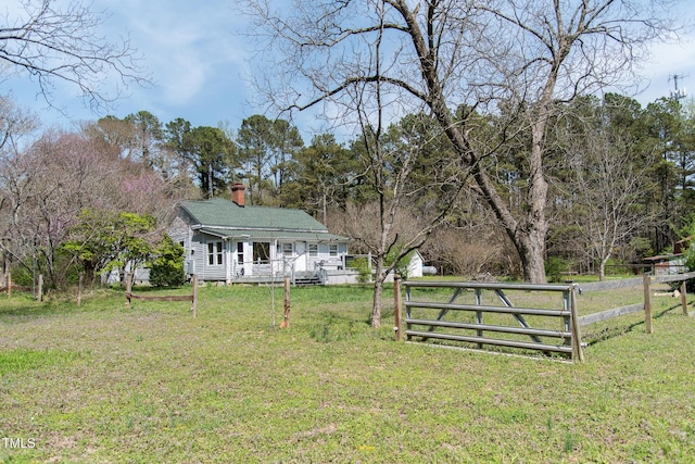 1556 Pleasants Rd, Wendell, NC 27591 - view of yard with fence