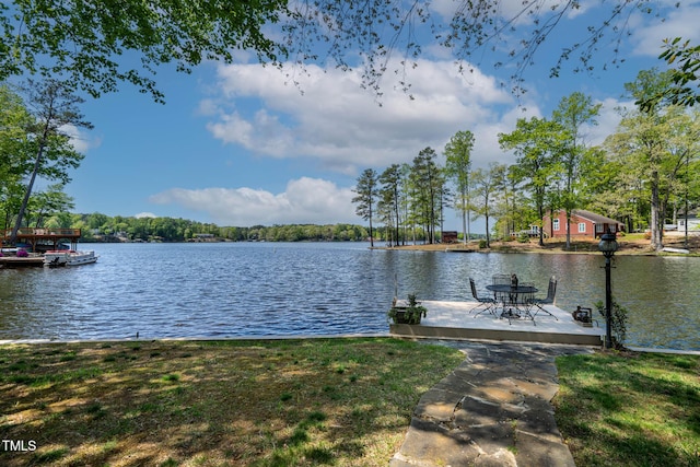 955 Sagamore Dr, Louisburg, NC 27549 - view of dock featuring a water view