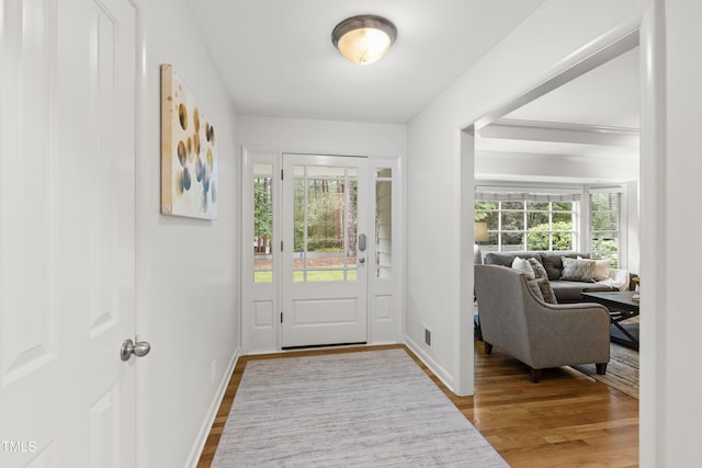 4902 Brookhaven Dr, Raleigh, NC 27612 - entrance foyer featuring wood finished floors and baseboards