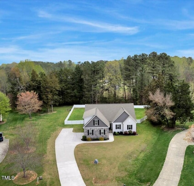 4304 S Greg Allen Way, Oxford, NC 27565 - view of subject property featuring a heavily wooded area
