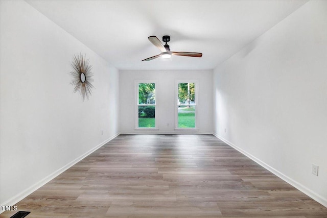 1506 Darby Rd, Goldsboro, NC 27534 - unfurnished room featuring ceiling fan and wood finished floors