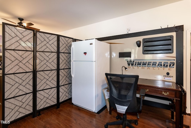 142 Blackhawk Dr, Louisburg, NC 27549 - office featuring wood finished floors and ceiling fan