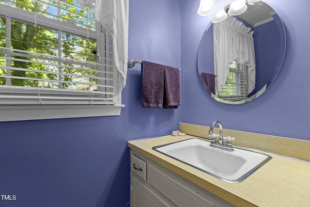 bathroom featuring vanity