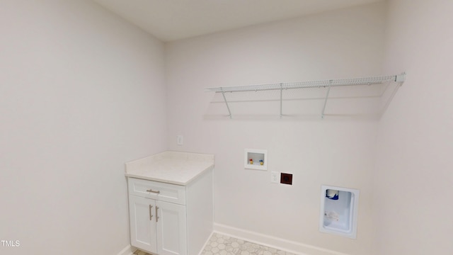 1387 Stoney Creek Church Rd, Goldsboro, NC 27534 - laundry area featuring hookup for an electric dryer, baseboards, and hookup for a washing machine