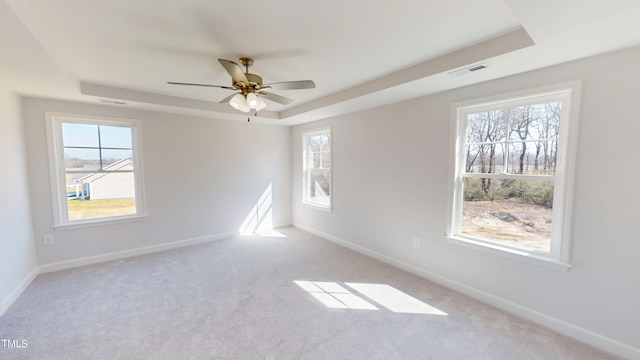1387 Stoney Creek Church Rd, Goldsboro, NC 27534 - empty room with a raised ceiling, baseboards, and visible vents