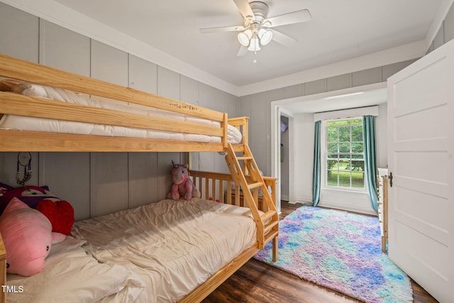 2815 Orange Grove Rd, Hillsborough, NC 27278 - bedroom featuring wood finished floors and a ceiling fan