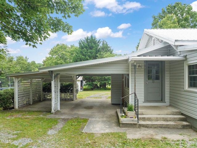 2815 Orange Grove Rd, Hillsborough, NC 27278 - view of parking featuring an attached carport