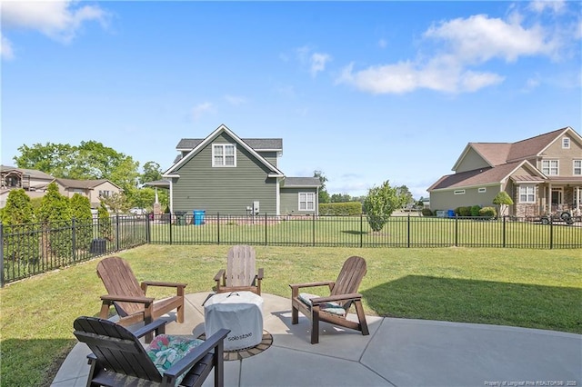 view of patio / terrace with a fenced backyard