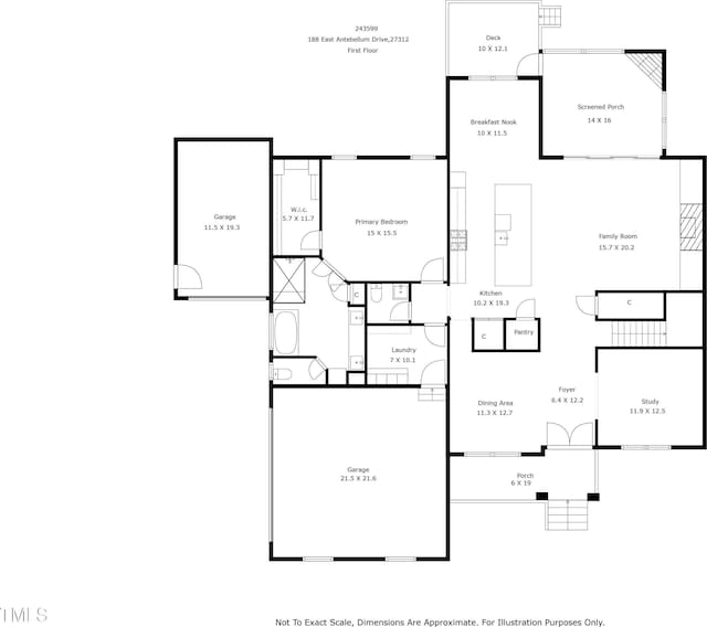 188 E Antebellum Dr, Pittsboro, NC 27312 - view of layout
