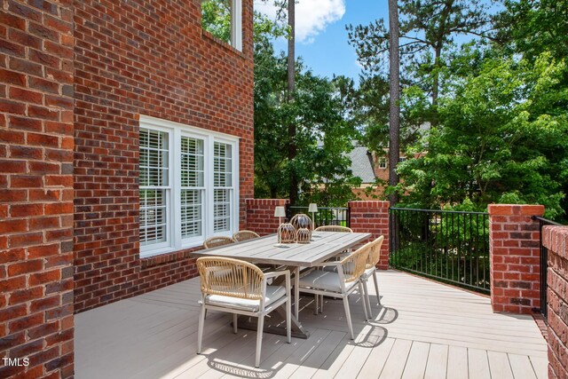 123 Trellingwood Dr, Morrisville, NC 27560 - deck featuring outdoor dining space