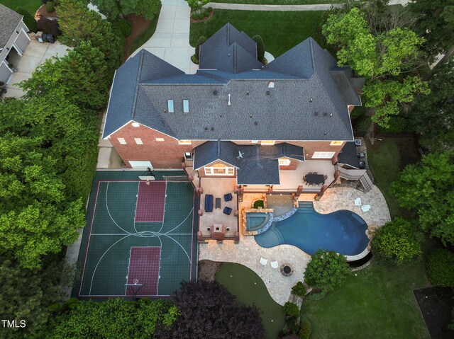 123 Trellingwood Dr, Morrisville, NC 27560 - view of subject property featuring a pool area