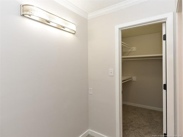 494 Wilder Dr, Fayetteville, NC 28314 - bathroom featuring baseboards and crown molding