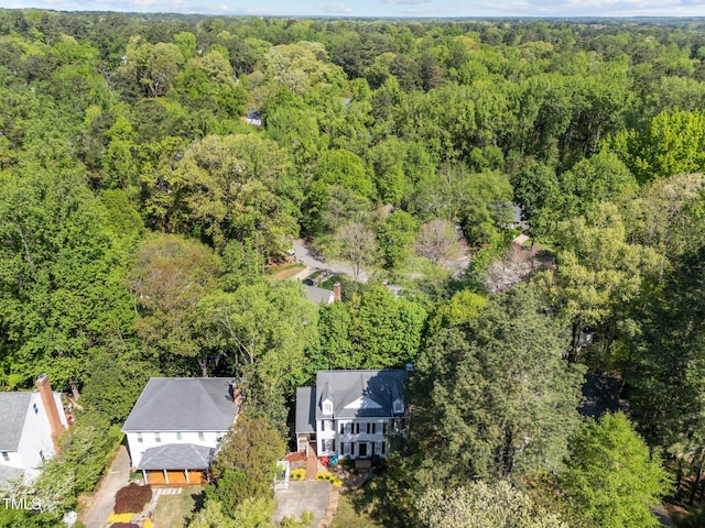 2520 Ashley Ct, Raleigh, NC 27607 - birds eye view of property with a forest view
