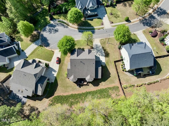 12808 Edsel Dr, Raleigh, NC 27613 - drone / aerial view with a residential view