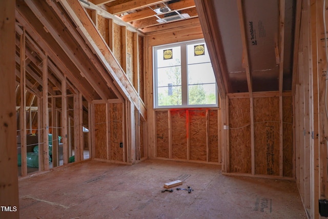 view of attic
