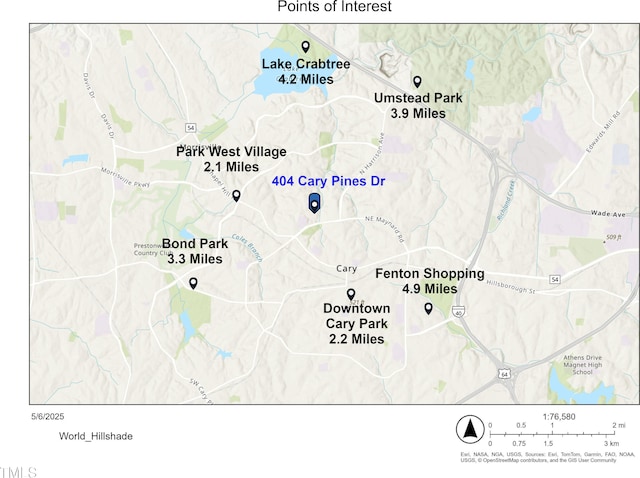 404 Cary Pines Dr, Cary, NC 27513 - map / location