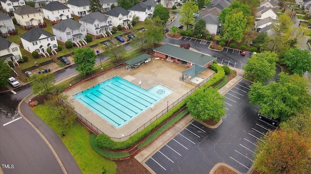birds eye view of property featuring a residential view