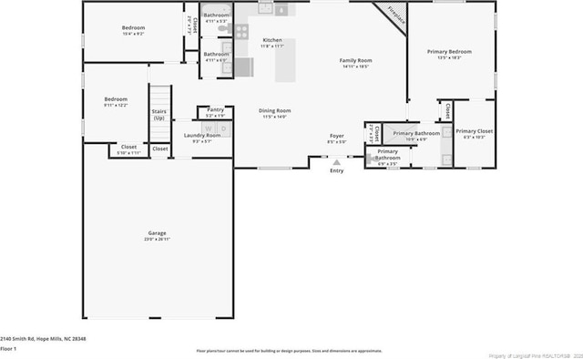 2140 Smith Rd, Hope Mills, NC 28348 - floor plan