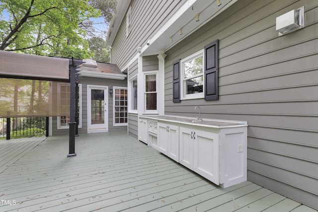 117 Vicksburg Dr, Cary, NC 27513 - wooden terrace featuring an AC wall unit and a sink