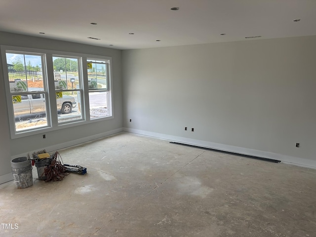 3020 White Rail Dr, Fuquay Varina, NC 27526 - spare room with concrete flooring and baseboards
