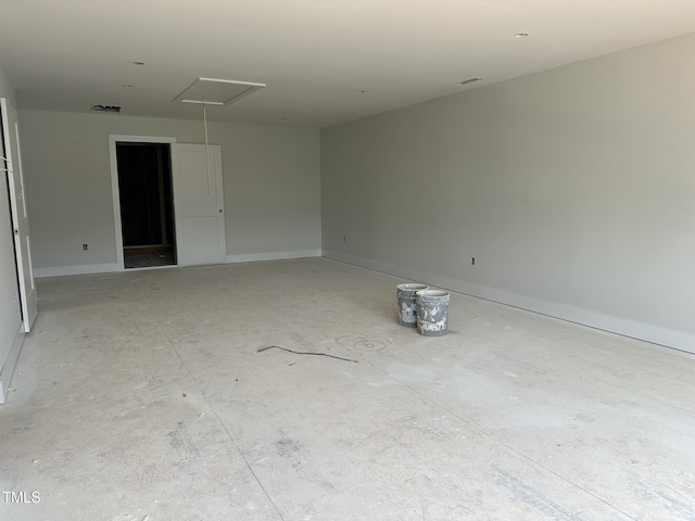 3020 White Rail Dr, Fuquay Varina, NC 27526 - unfurnished room with attic access and baseboards