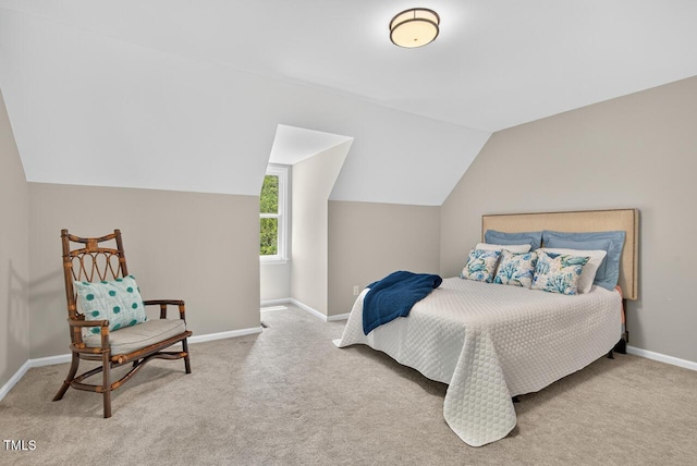 1500 Valley, Durham, NC 27707 - bedroom featuring vaulted ceiling and carpet