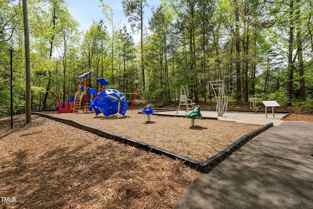 view of community jungle gym
