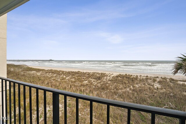 790 New River Inlet Rd Unit 113B, North Topsail Beach, NC 28460 - property view of water featuring a view of the beach